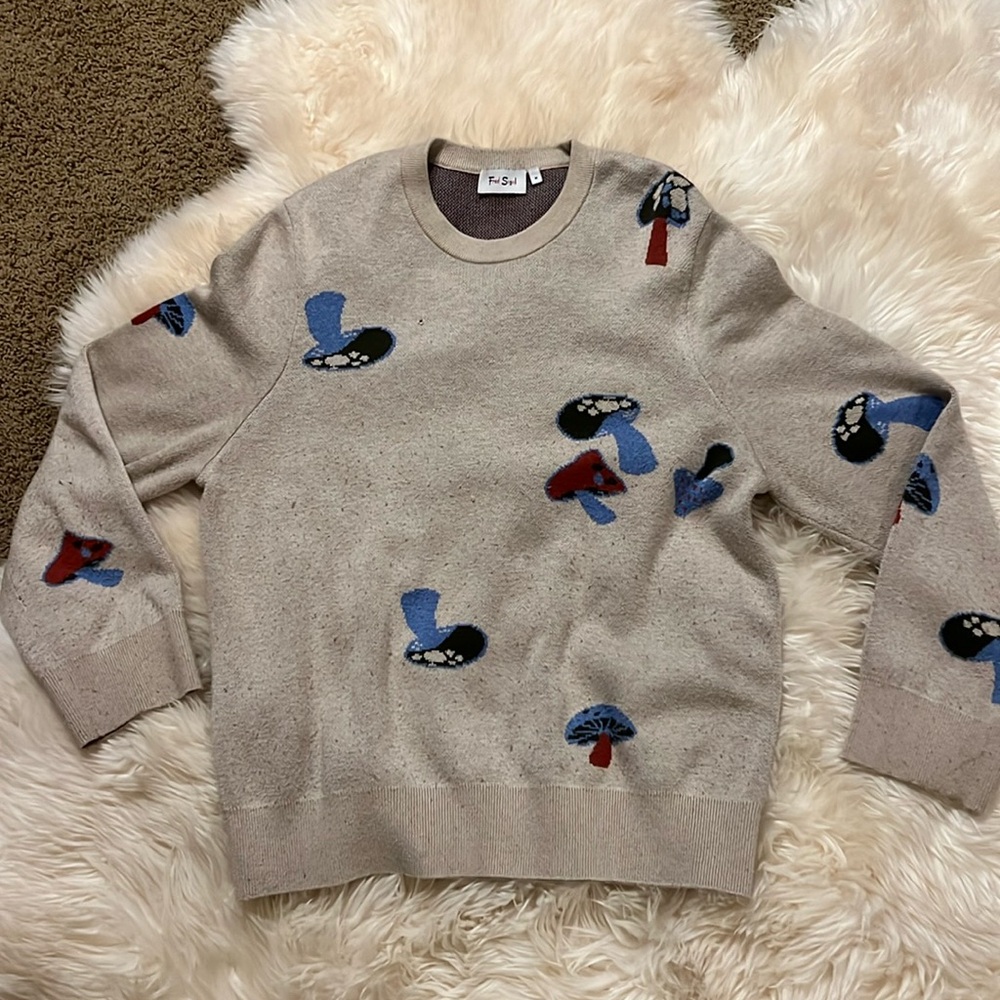 Fred Segal Mushroom Jumper Sweater Men’s Size Medium